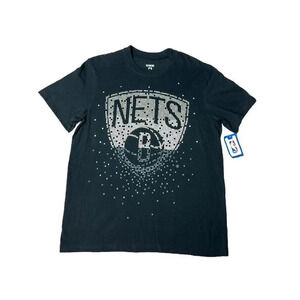 Brooklyn Nets Shirt Mens Size Small Black NBA Team Logo Sports T-Shirt New